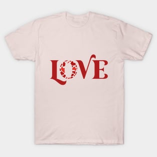 Love with heart pattern T-Shirt